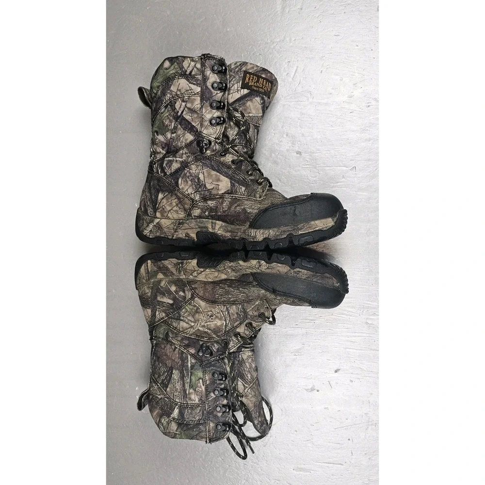 Red Head‎ Hunting Boots Mens 8.5 3M Bone Dry Camo Waterproof Insulated Rugged